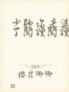 少帅你老婆又跑了阅读阅读全文