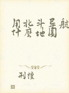 用北斗导航的是什么地图