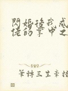 闪婚后我成了大佬的掌中之物热播短剧