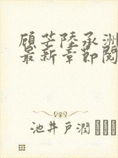 顾芒陆承洲小说最新章节阅读