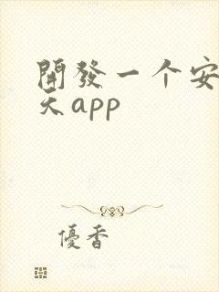 开发一个安卓聊天app