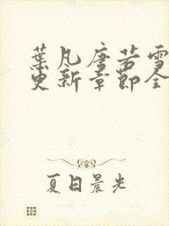 叶凡唐若雪最新更新章节全文免费