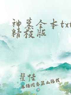 神墓全本txt精校版