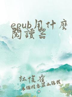epub用什么阅读器