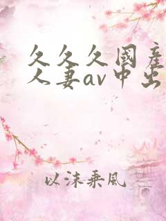 久久久国产精品人妻av中出