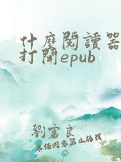 什么阅读器可以打开epub