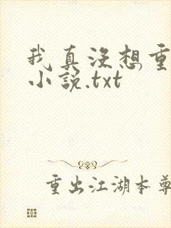 我真没想重生啊小说.txt