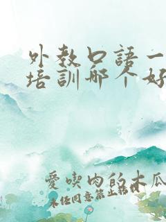 外教口语一对一培训哪个好