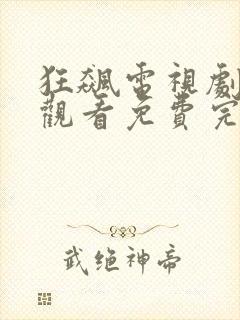 狂飙电视剧在线观看免费完整高清