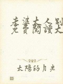 老婆大人别想逃免费阅读大结局