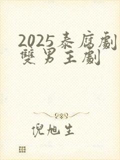 2025泰腐剧双男主剧