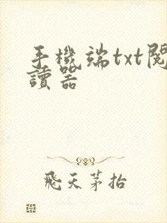 手机端txt阅读器