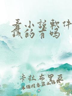 看小说软件不要钱的有吗