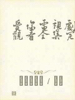 爱你电视剧免费观看全集完整版高清