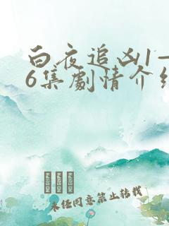 白夜追凶1—36集剧情介绍