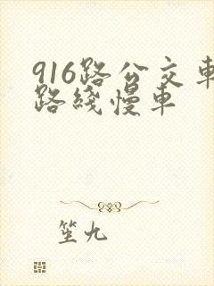 916路公交车路线慢车