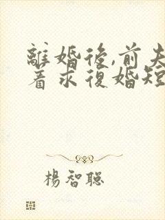 离婚后,前夫哭着求复婚短剧