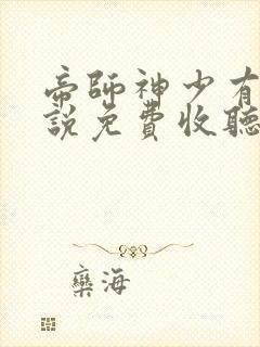 帝师神少有声小说免费收听