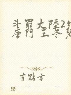 斗罗大陆2绝世唐门 王冬儿