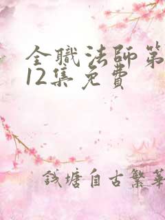 全职法师第一季12集免费