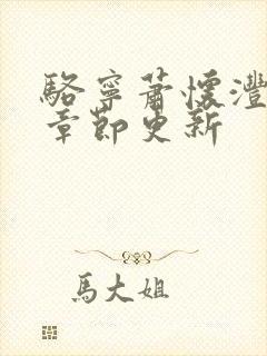 骆宁萧怀沣最新章节更新