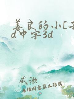善良的小[子hd中字3d