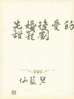 先婚后爱的现代甜宠剧