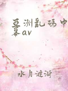 亚洲乱码中文字幕av