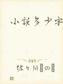 小说多少字出版