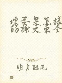 坏蛋是怎样炼成的谢文东全本小说免费阅读