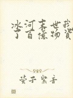 冰河末世我囤积了百亿物资最新章节