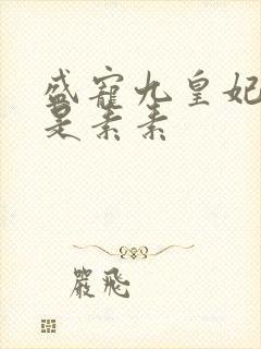 盛宠九皇妃 我是素素