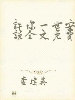 许你一世安好小说全文免费阅读