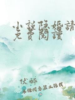 小说隐婚请低调免费阅读