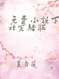 免费小说下载txt完结版