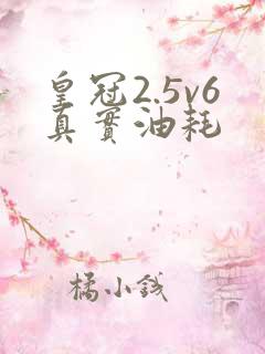 皇冠2.5v6真实油耗