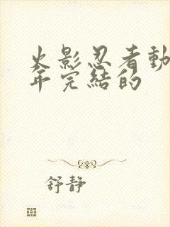 火影忍者动漫哪年完结的