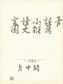 言情小说青春校园文推荐