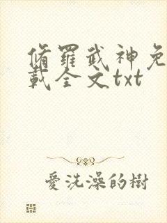 修罗武神免费下载全文txt