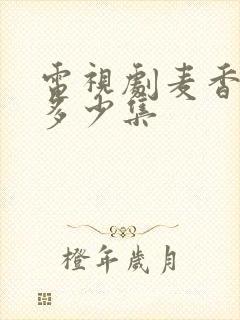 电视剧麦香全集多少集