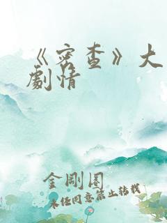 《密查》大结局剧情