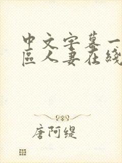 中文字幕一区二区人妻在线有码