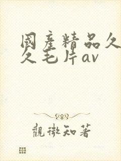 国产精品久久久久毛片av