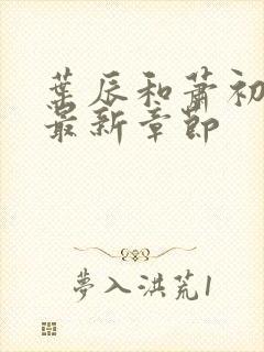 叶辰和萧初然的最新章节