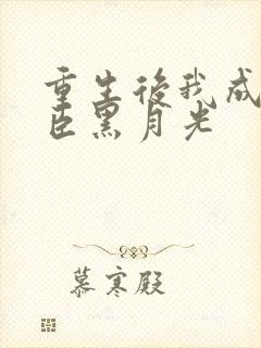 重生后我成了权臣黑月光