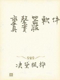 变声器软件免费真实版