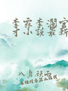 李霖李澜官场奇才小说最新更新