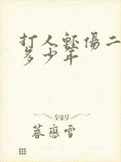 打人轻伤二级判多少年