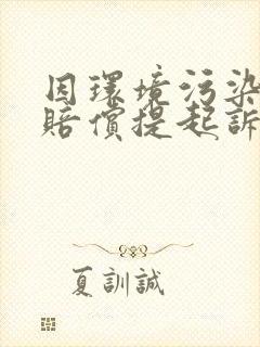 因环境污染损害赔偿提起诉讼的时效