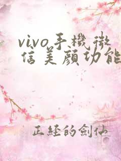 vivo手机微信美颜功能在哪里打开
